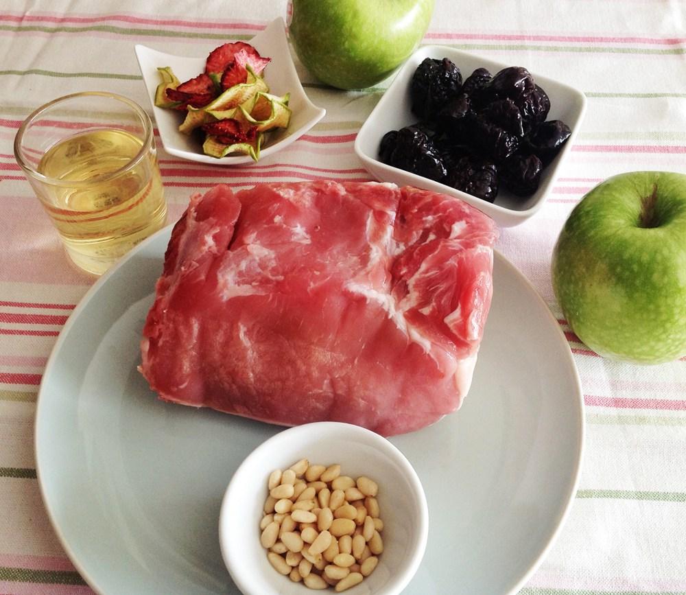 Ingredientes Lomo relleno de ciruelas