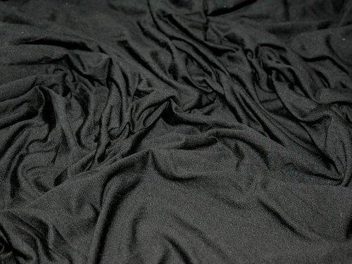 Negro-viscosaLycra-para-tela-camiseta-de-Hangerworld-por-metro-0