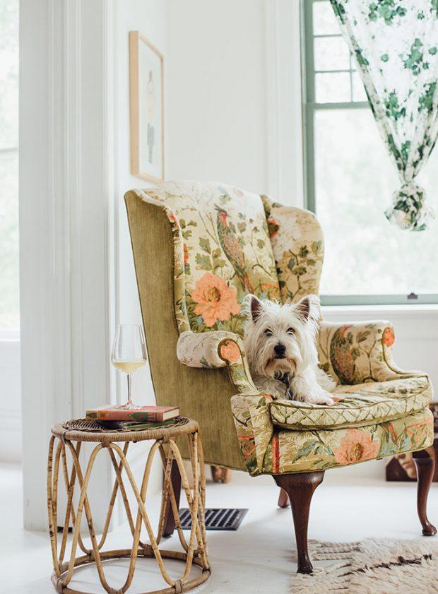 floral upholstery sofa