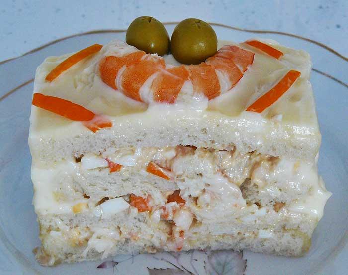 pastel de langostinos