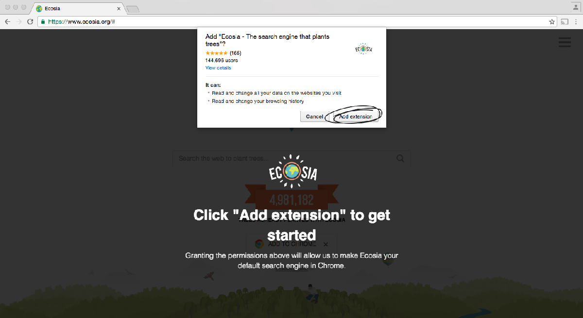 Agregar Extension