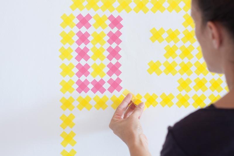 Vinilo handmade hecho con washi tape.