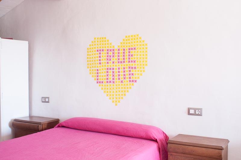 Vinilo handmade con washi tape.