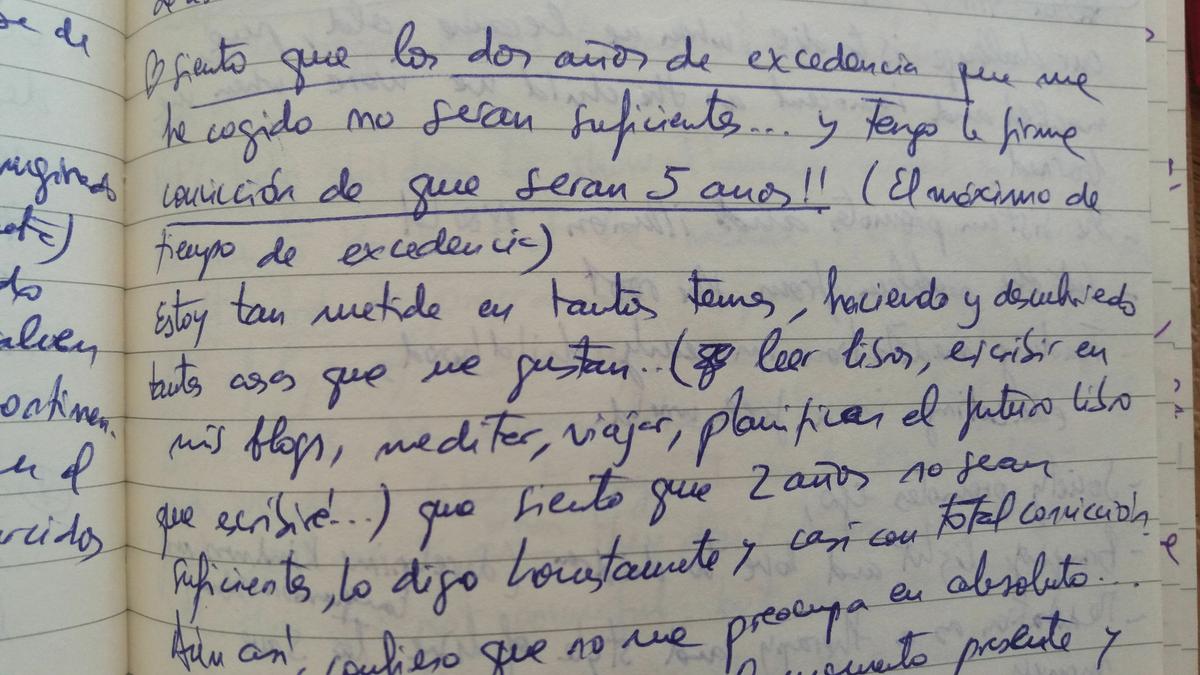 Ideas escritas en mi diario de viaje