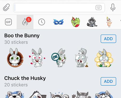 telegram stickers destacados