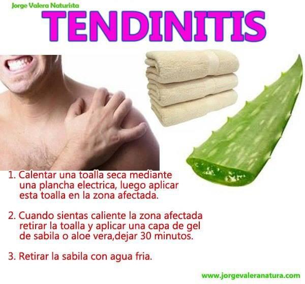 Tendinitis. Remedios naturales