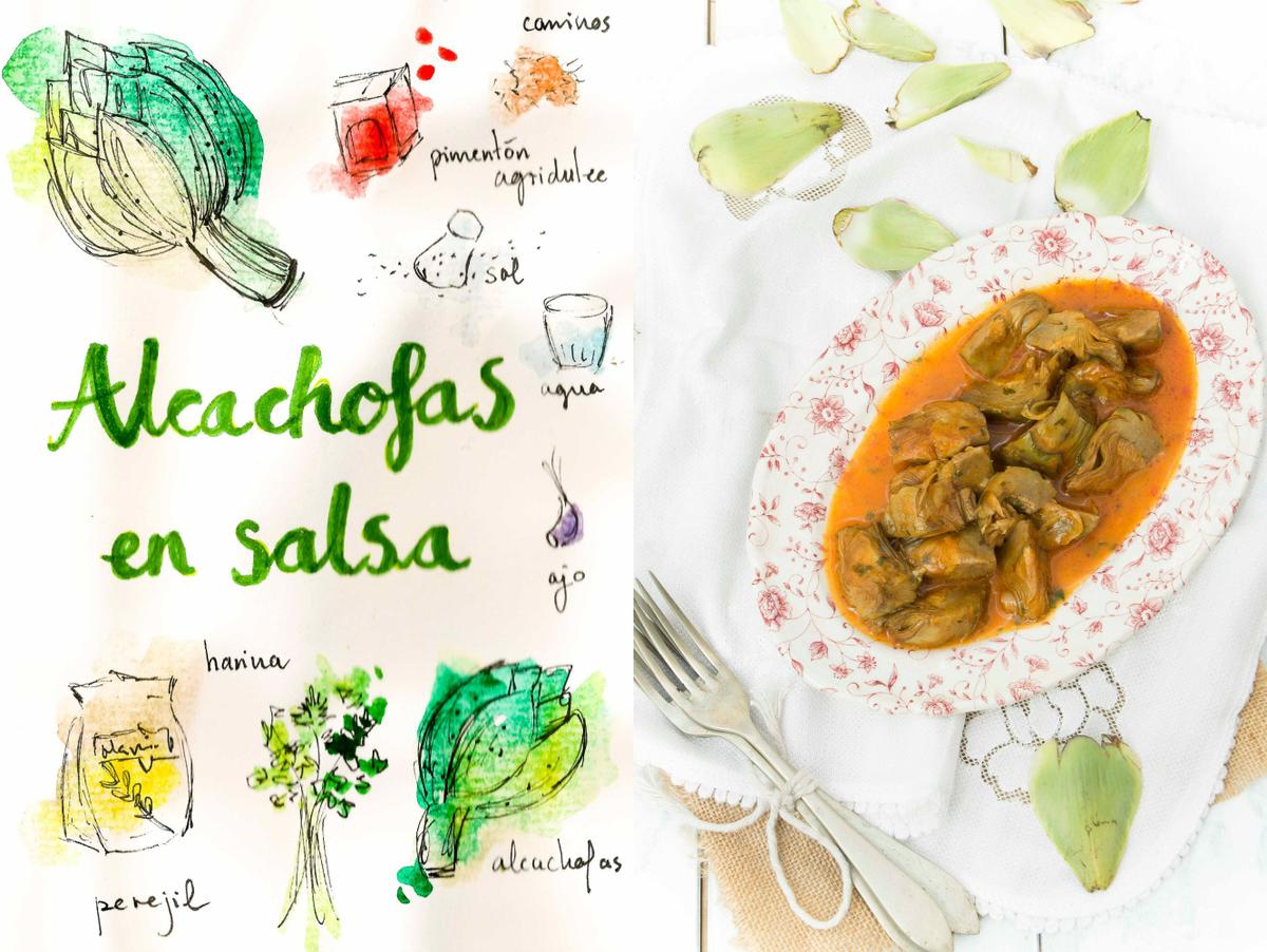 alcachofas-en-salsa-receta-ilustrada-gastroandalusi