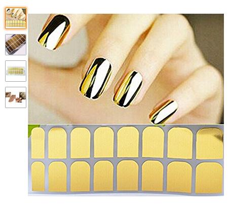 comprar stickers para uñas efecto espejo