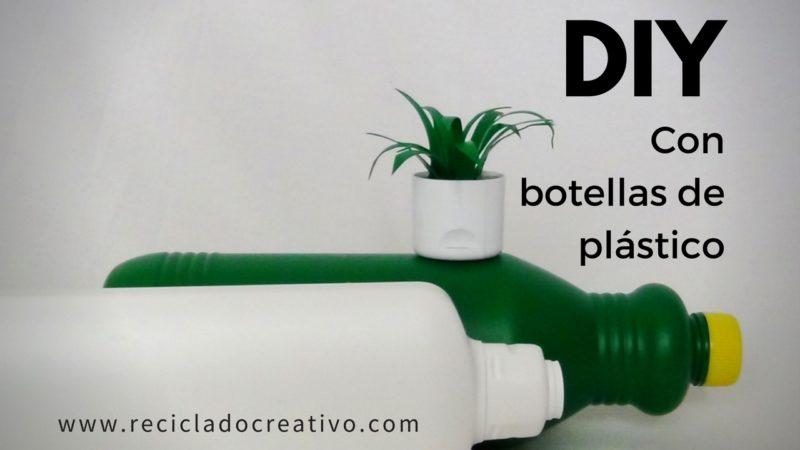DIY Miniatura de planta de hojas cintas con botellas de plástico