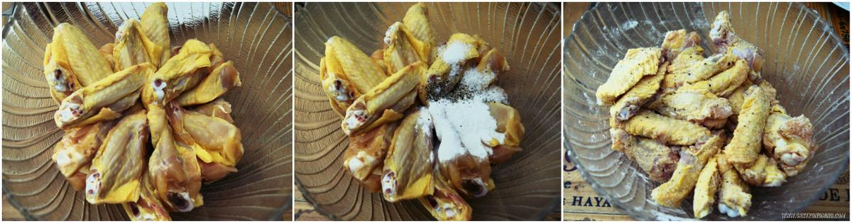 Alitas de pollo con sriracha y miel