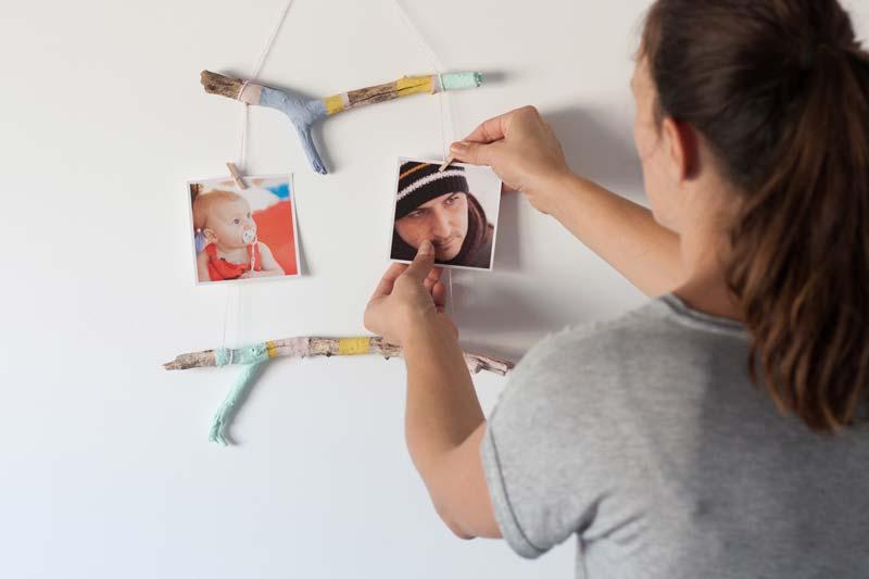 Como colgar fotos de una forma original.