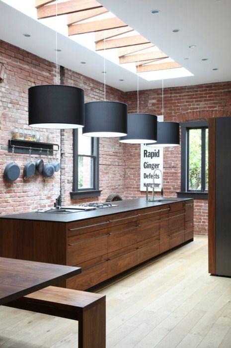 Islas de cocina: como mueble úncio, con amplios gaveteros
