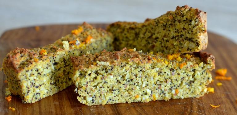 Queque Naranja Amapolas