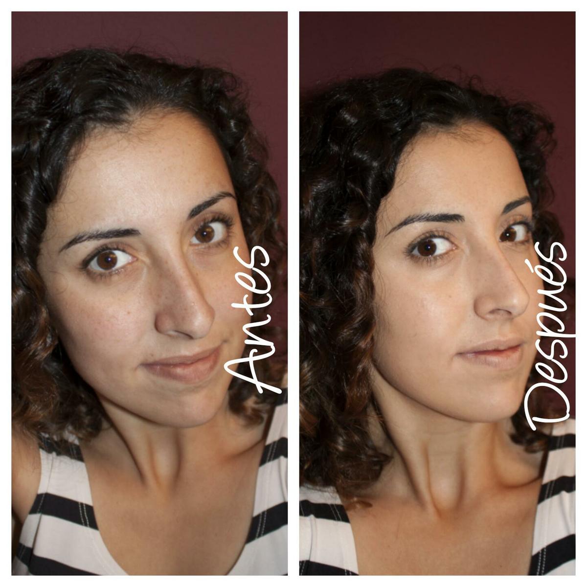 taffeta younique touch mineral base liquida maquillaje blog review bmakeup b-makeup look antes y despues.jpg