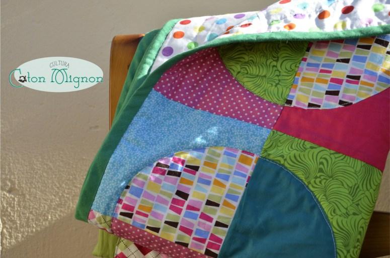 Quilt “Dando Vueltas” Unión de piezas y Bies