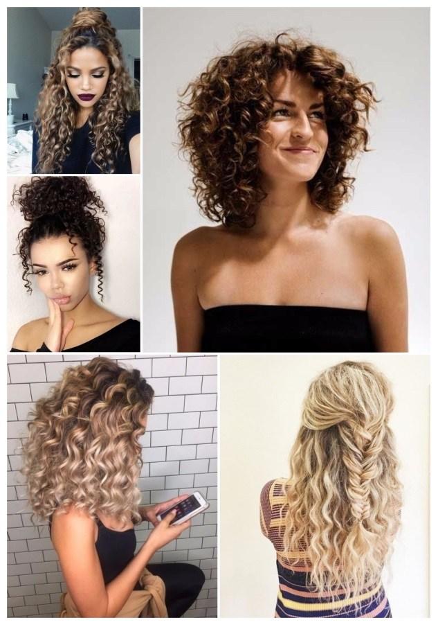 pelo rizado peinados de moda