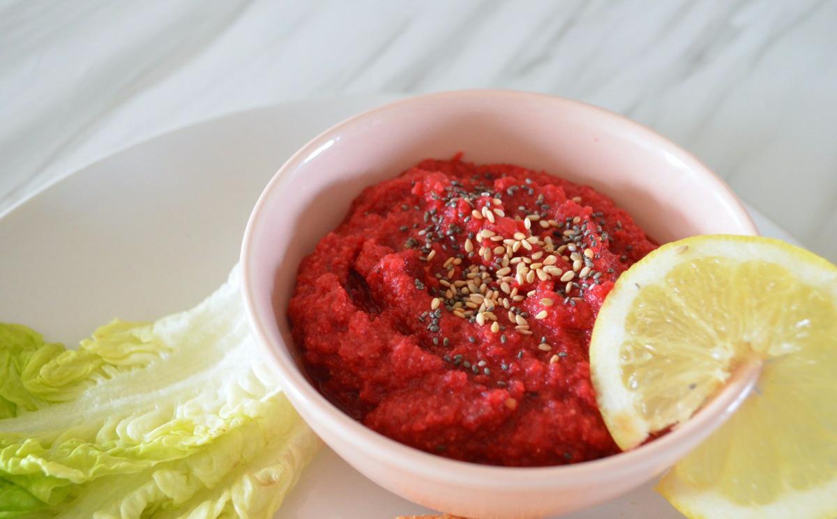 Hummus de remolacha