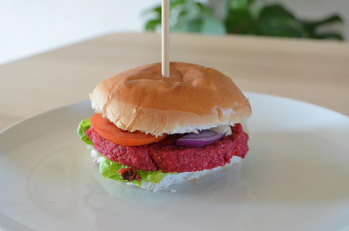 Hamburguesa Vegana de remolacha