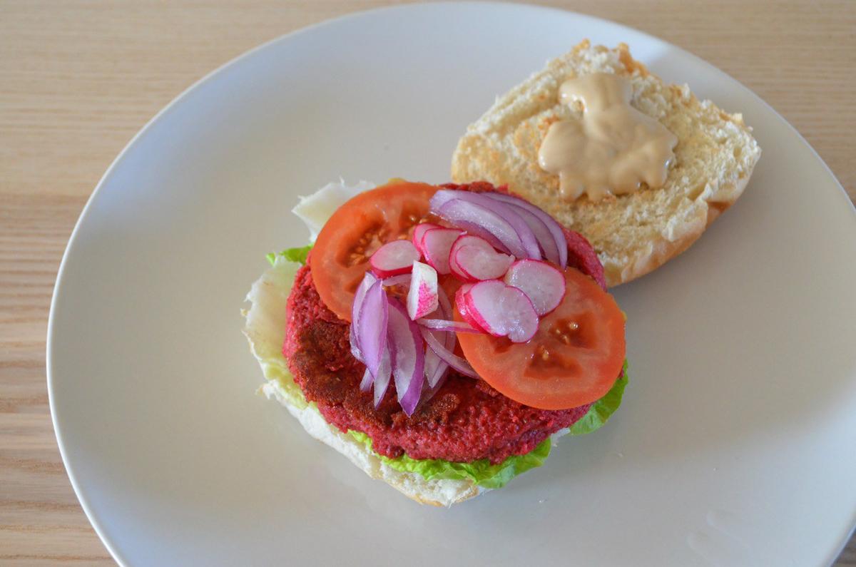 Hamburguesa Vegana de remolacha