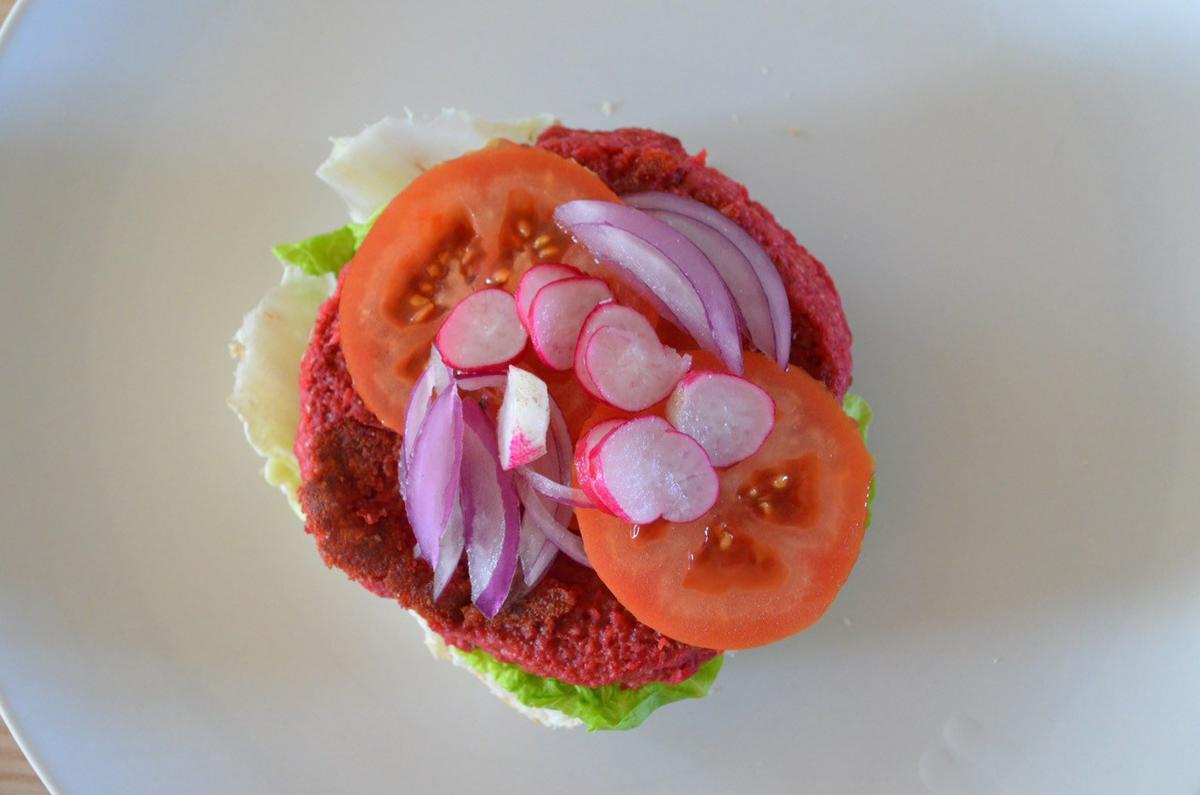 Hamburguesa Vegana de remolacha
