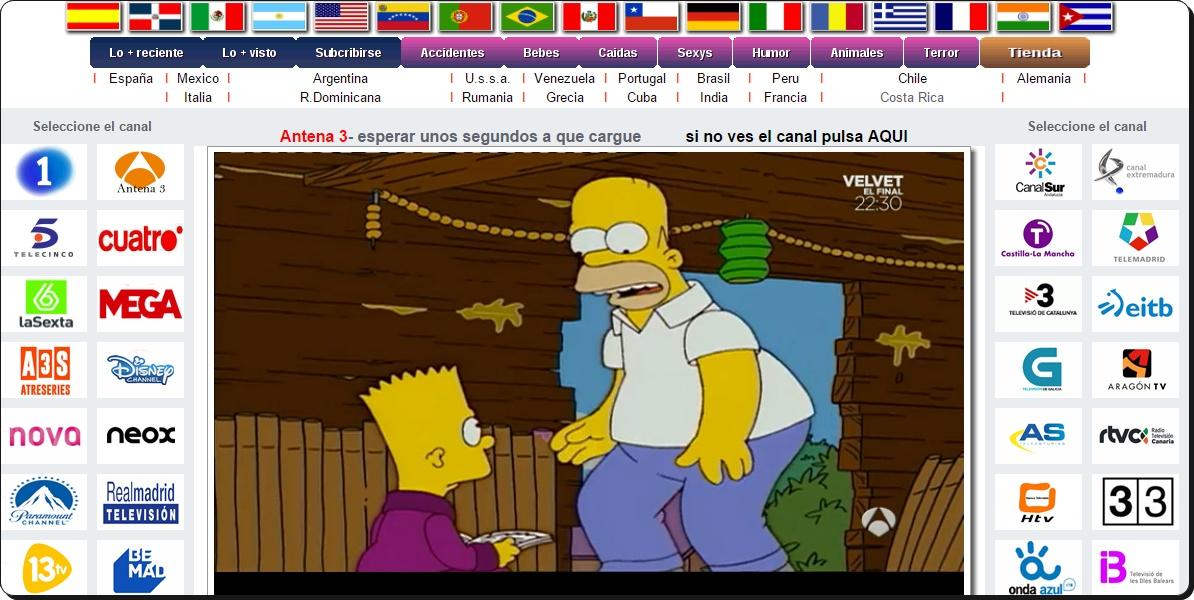 televisión gratis on line