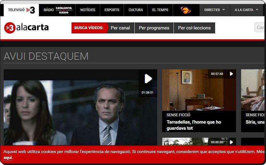 television de Catalunya a la carta