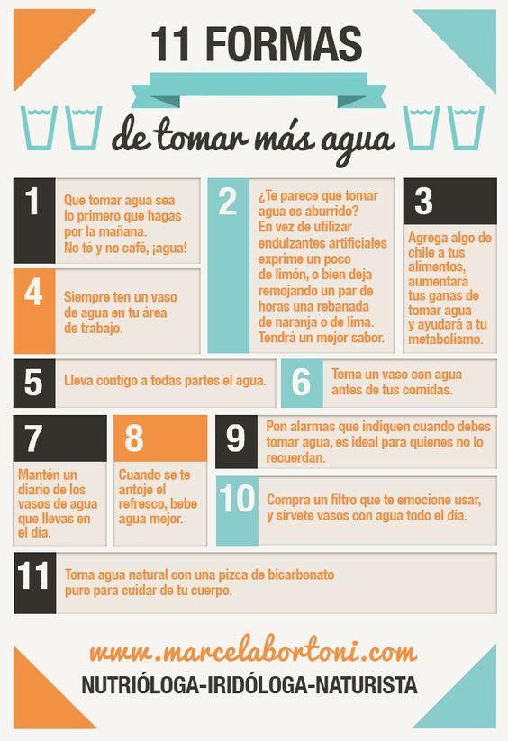 Cómo beber más agua