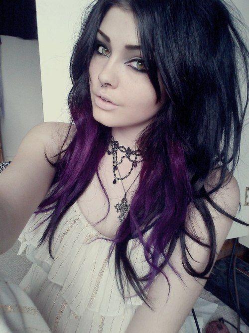 mechas moradas