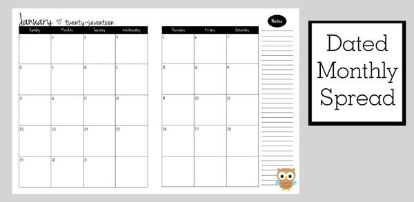 printable 2017 free planner