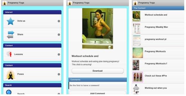 aplicación yoga embarazadas