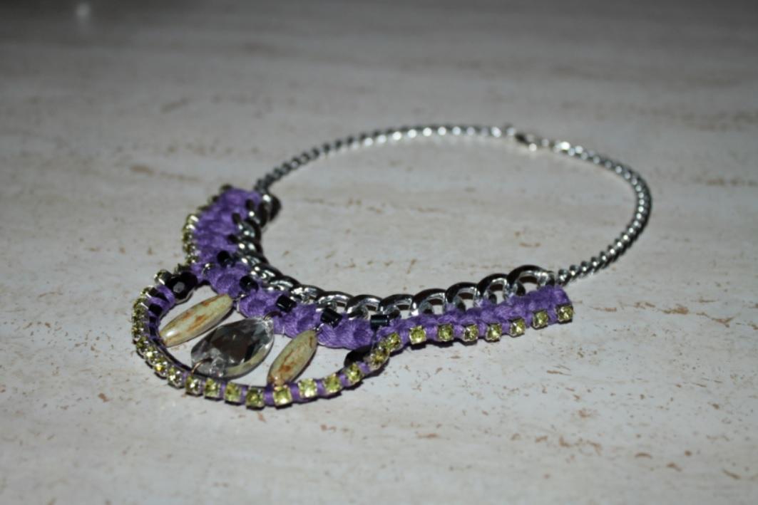 collar de moda strass
