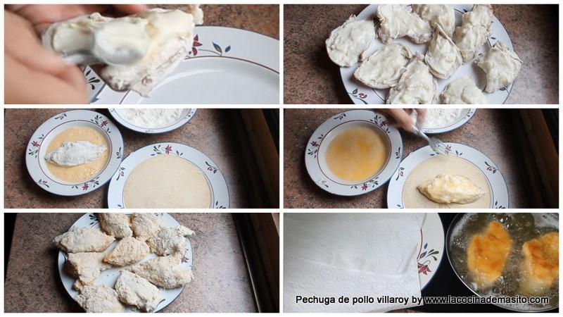 pechugas de pollo villaroy montaje de pechugas