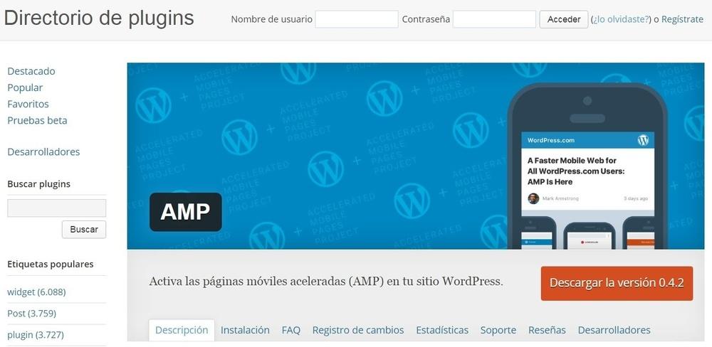 amp para wordpress