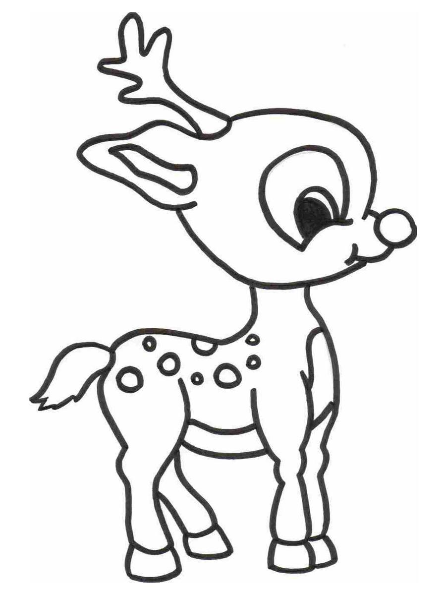 Dibujo De Bambi Cervatillo Pintar
