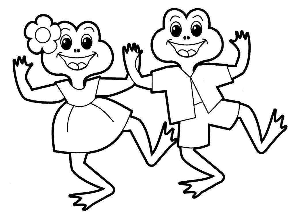 Pintar Dibujo Ranas