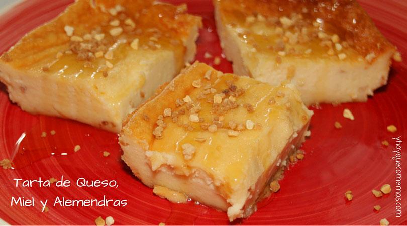 Tarta de Almendras Miel y Almendras