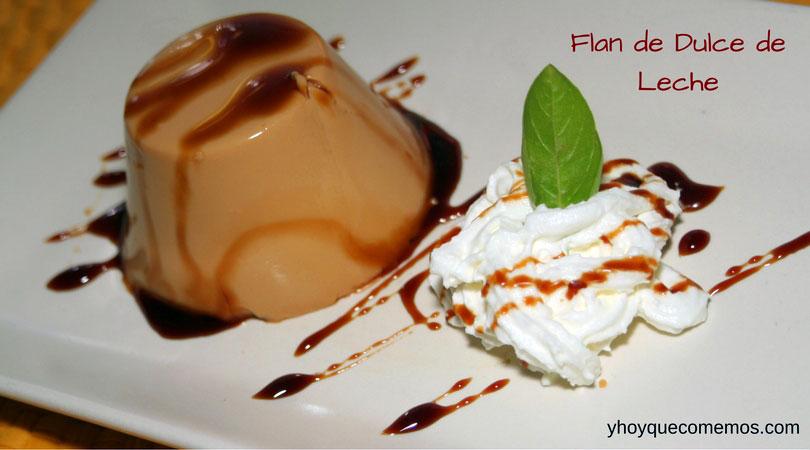 flan de dulce de leche