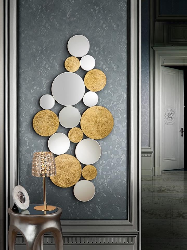 decora con espejos dorados