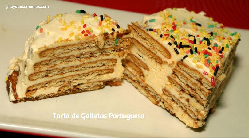 tarta de galletas portuguesa