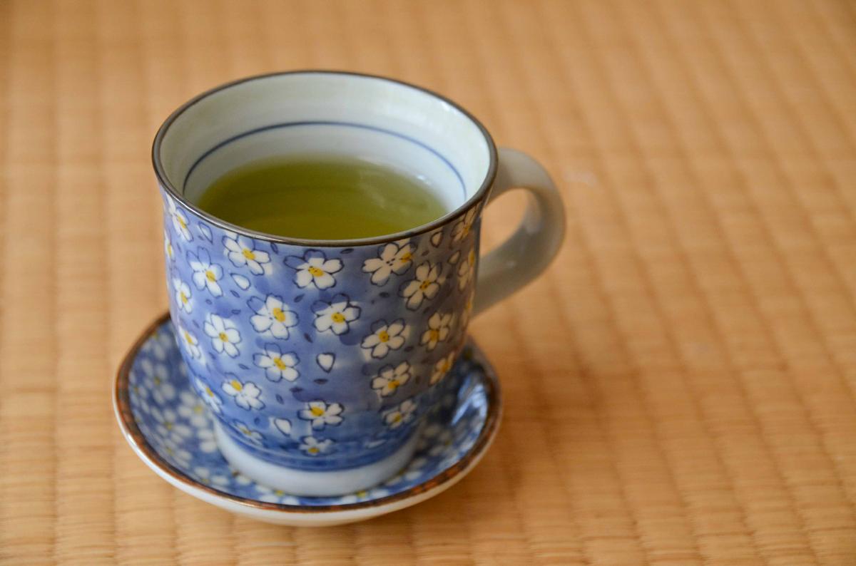 Taza de té verde