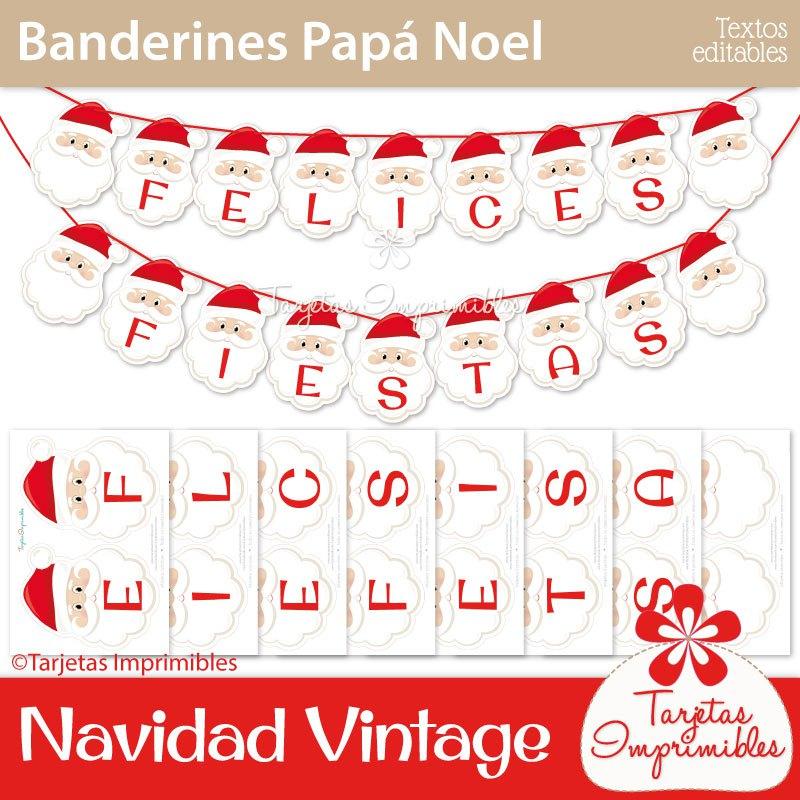 banderines-papa-noel-imprimibles