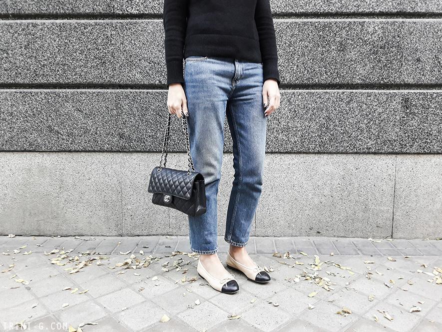 Trini |Isabel Marant coat Chanel ballet flats