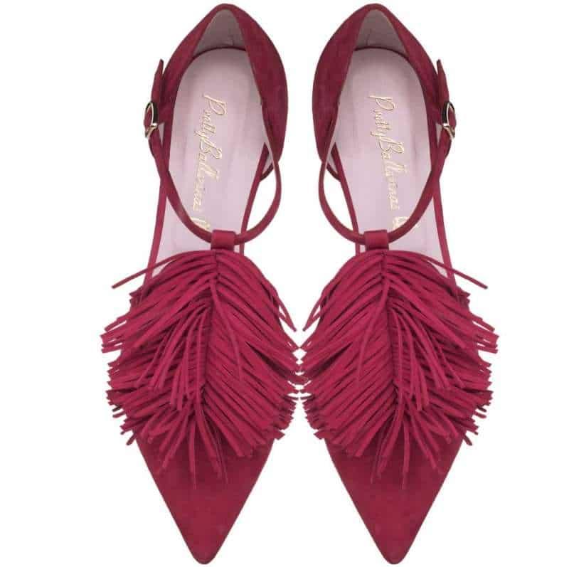 Pretty Ballerinas Ella red fringe