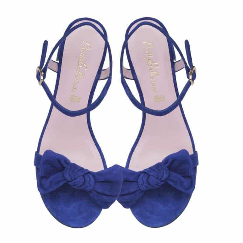 Pretty Ballerinas Cassie blue suede