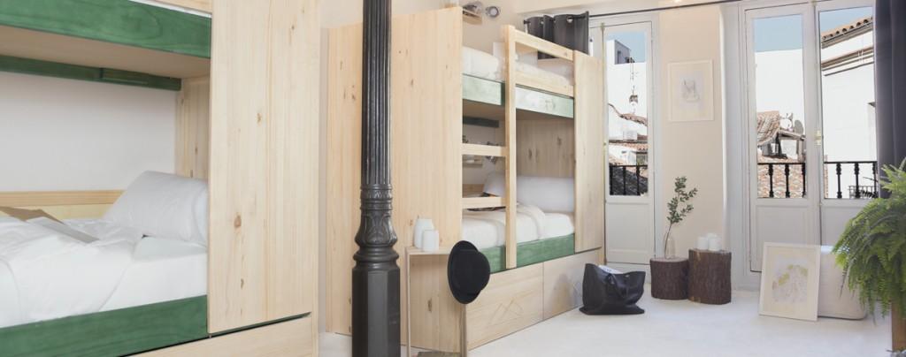 Hostel de estilo nórdico habitación grupos