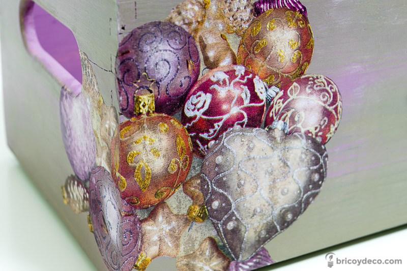 pintar con milk paint una caja de madera