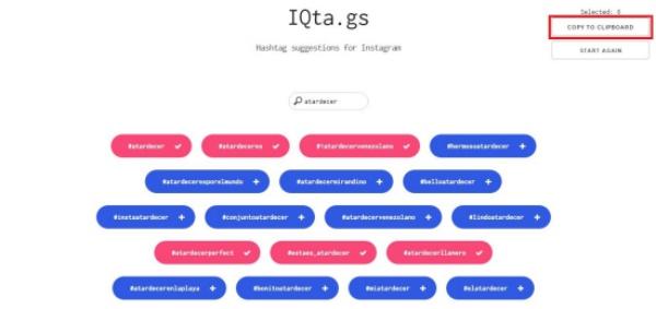 IQta.gs - Hashtags para Instagram