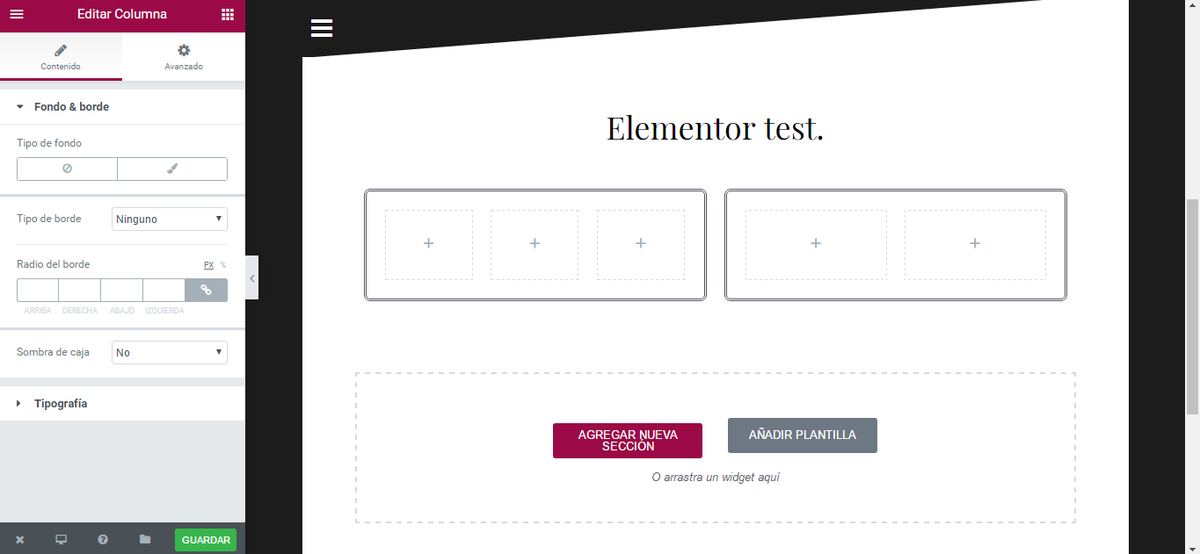 Visual composer gratuito para WordPress - Elementor
