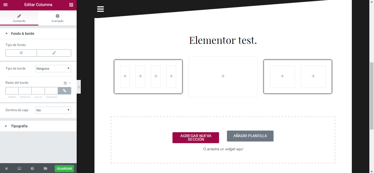 Visual composer gratuito para WordPress - Elementor