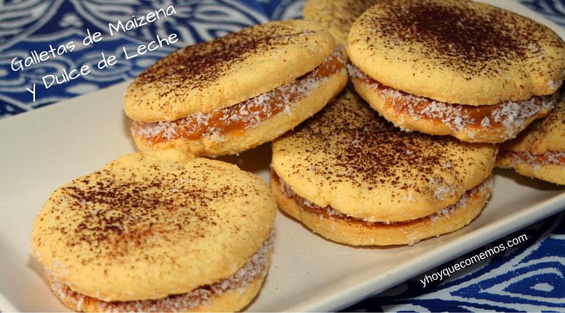 galletas de maizena rellenas de dulce de leche